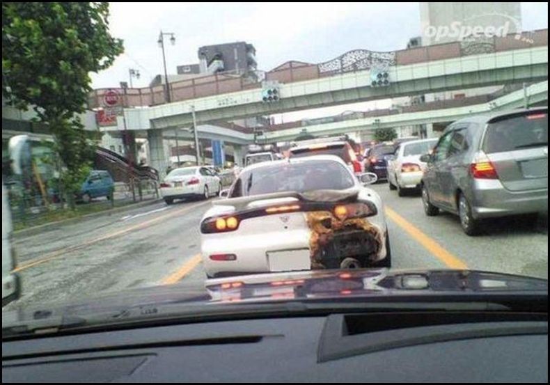 Burnt Car Bumper