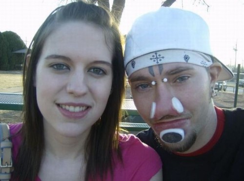 Pierced Man with Girl