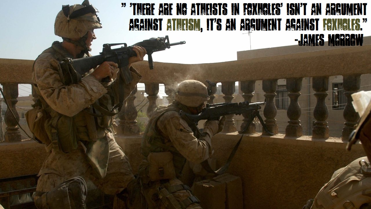 athiests in foxholes