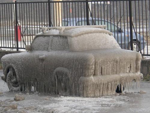 Iced Car Closeup