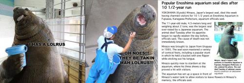 The bucket seal is dead.