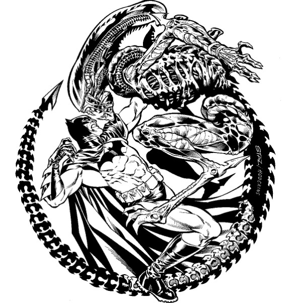 Batman Vs Alien - MyConfinedSpace