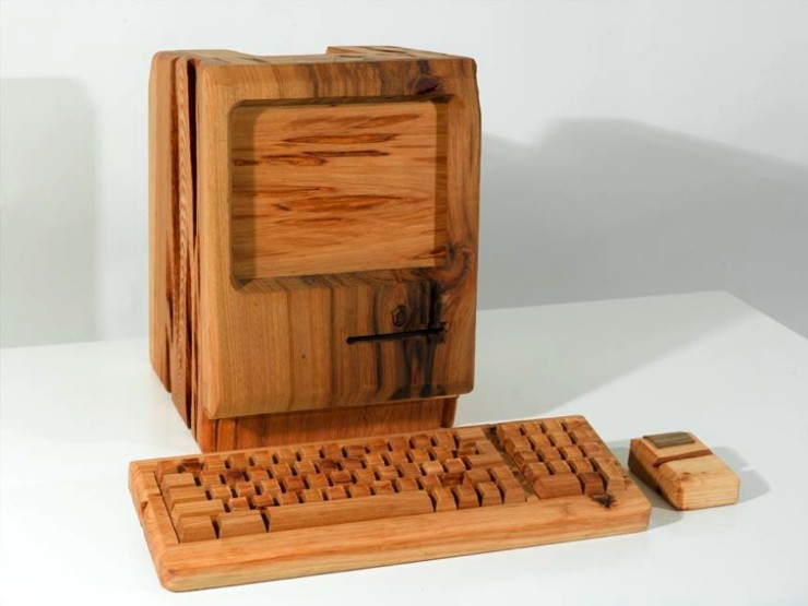 Wooden Computer Model Hard Wood Computer - MyConfinedSpace