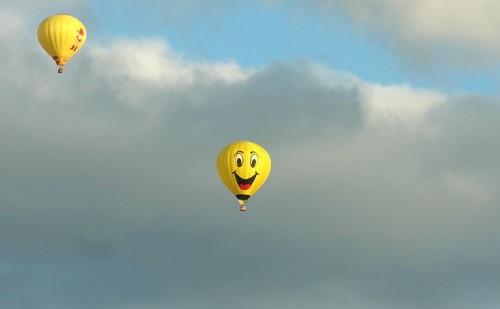 happy hot air ballon