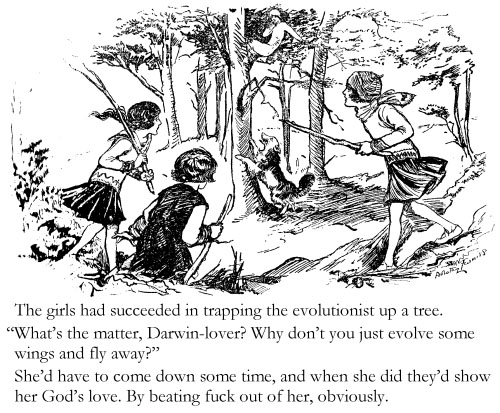 Evolutionist Up A Tree