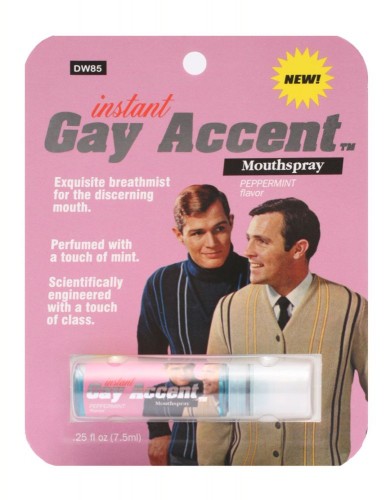 Gay Accent Mouth Spray