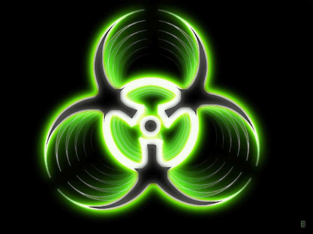 nuclear sign green