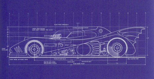 Batmobile Blueprints 1