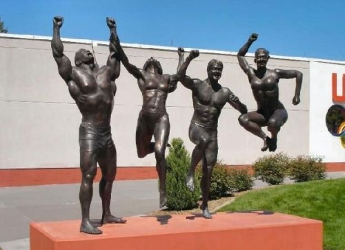 Excited Statue