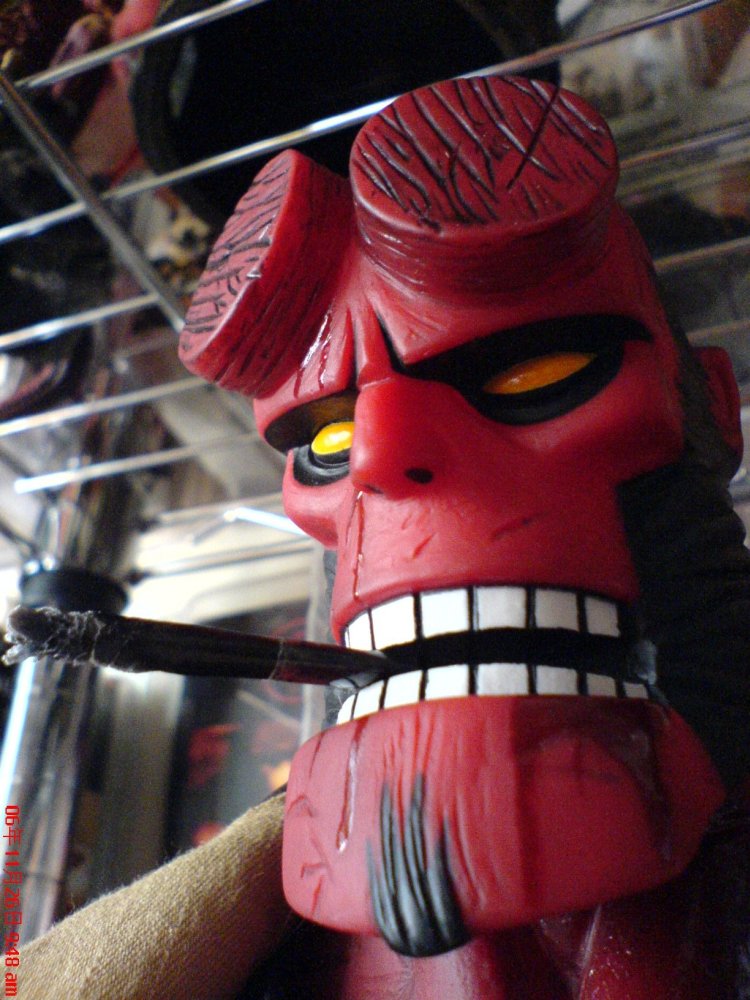 Hellboy With Cigar MyConfinedSpace