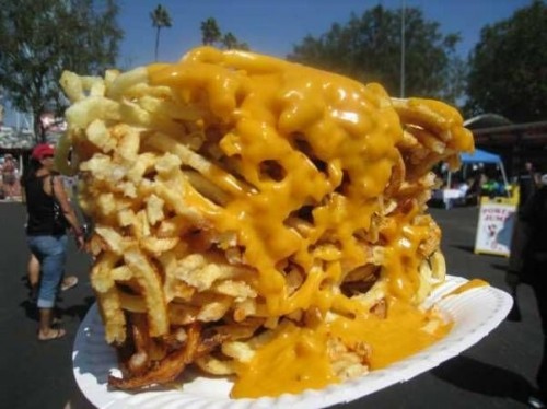 Melted Cheese On Fries