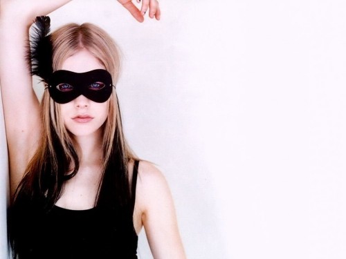 Avril Lavigne is REALLY masked