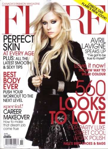 Avril Lavigne On Cover of FLURE