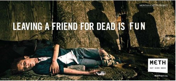 Leaving a friend for dead is fun – on meth