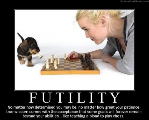 Futility - Blondes and chess