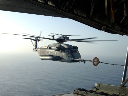 Helicoptor Refueling - Jump Bay View