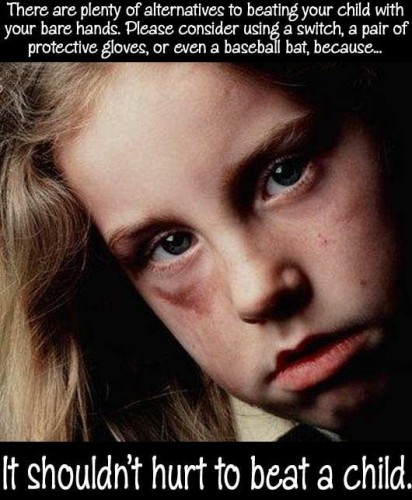it shouldn't hurt to beat a child