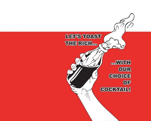 lets toast the rich with our choice of cocktail