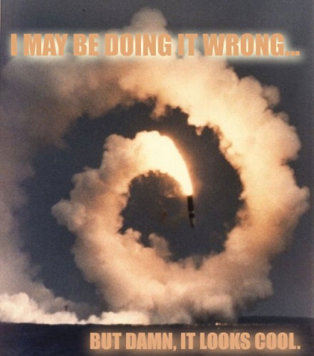 I may be doing it wrong, but damn, it looks cool