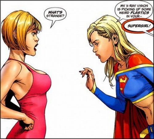 Supergirl sees weird plastics