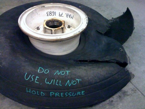 do not use tire
