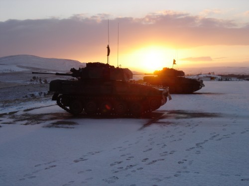morning snow tanks
