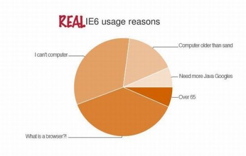 IE6 usage reasons