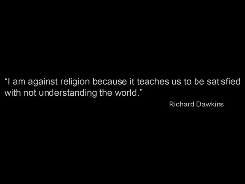 richard dawkins on why he's against religion