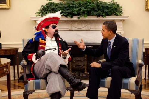 obama meets a pirate