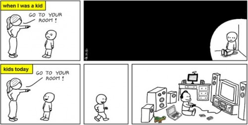 go to your room - then vs now