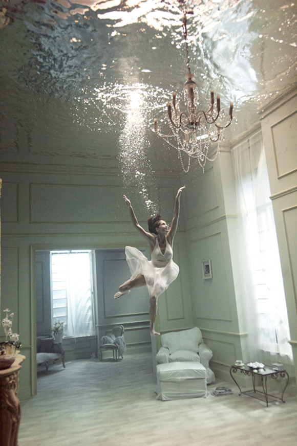 swimming in the house