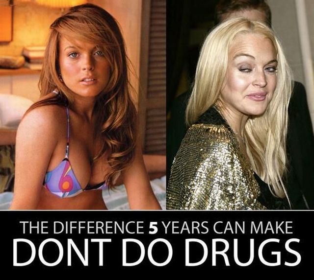 the difference 5 years makes – lindsey lohan