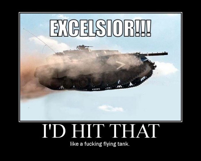 I'd hit that like a fucking flying tank