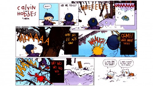calvin and hobbes survive a deadly hill