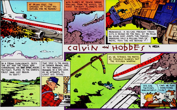 calvin and hobbes - terrible disaster