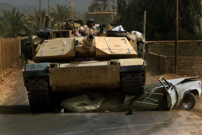 tank vs car