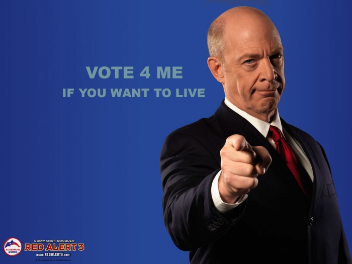 vote 4 me if you want to live - red alert 3