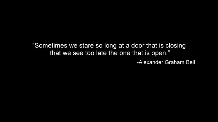 alexander graham bell talks about doors