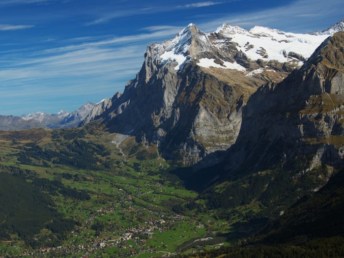 awesome mountain valley town