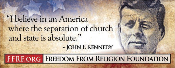 john f. kennedy - I believe in an america where the separation of church and state is absolute