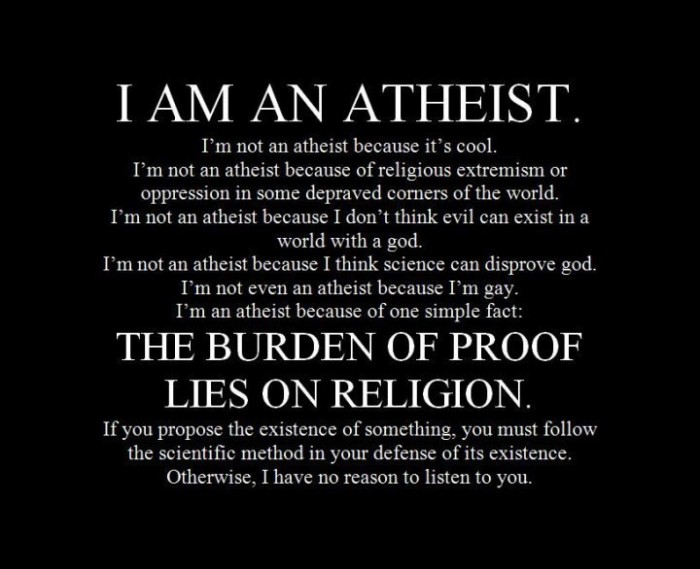 I am an atheist