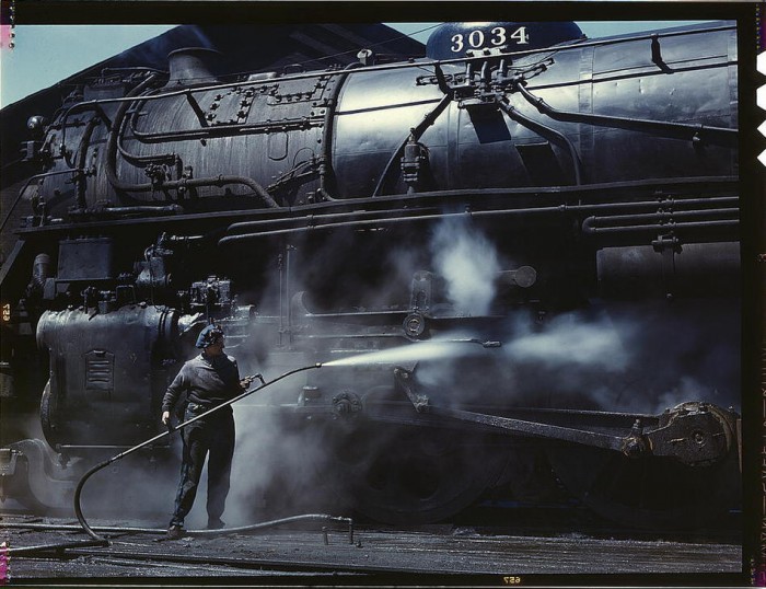 steam engine clean up