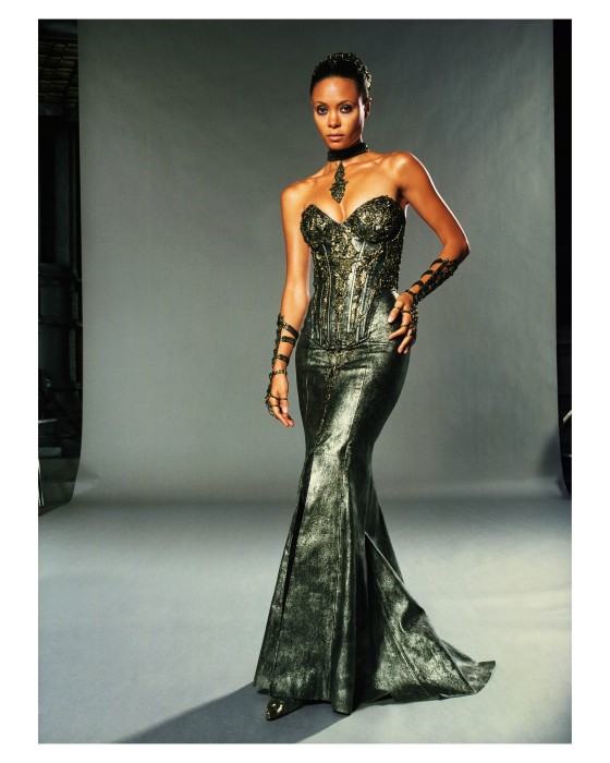 Thandie Newton in a slinky dress