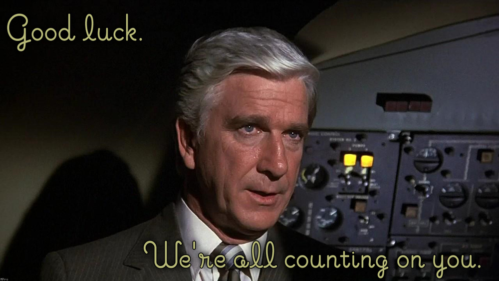 Good luck we re all counting on you myconfinedspace
