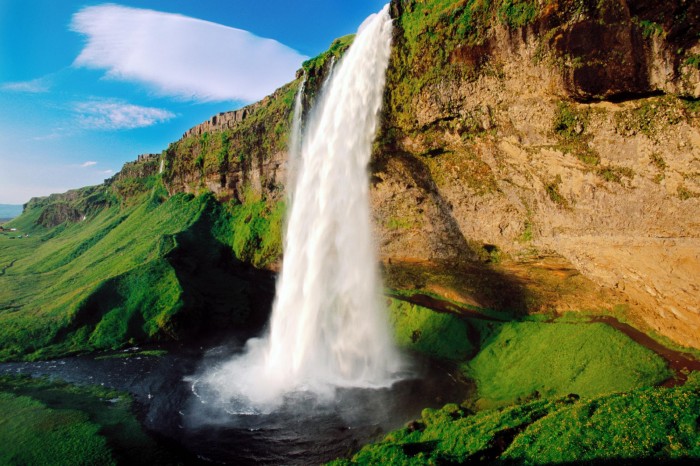 high waterfall