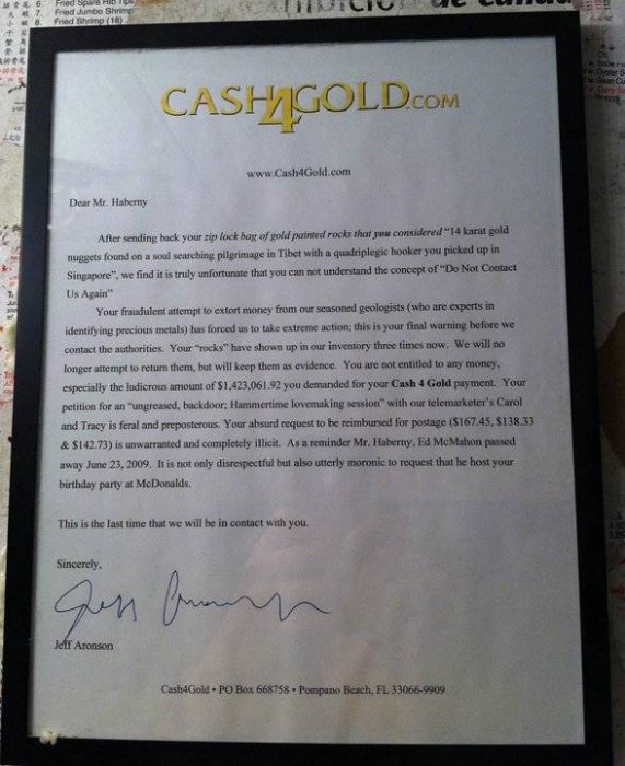 cash4gold letter