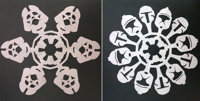 star wars snowflakes