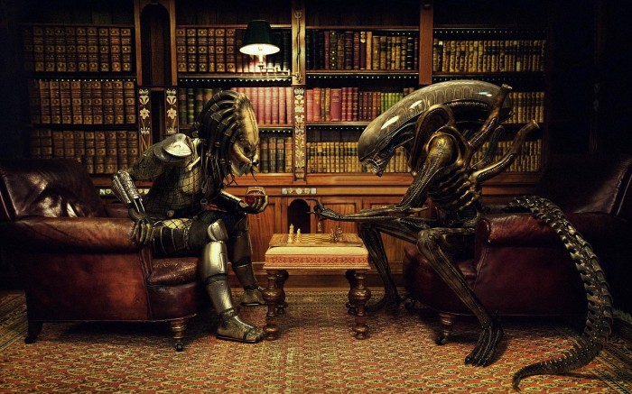 alien vs predator chess game