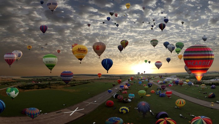 hot air balloons