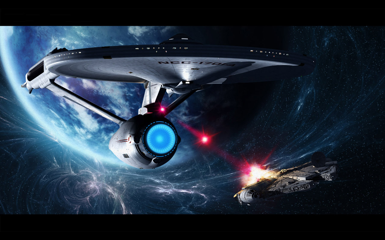 enterprise vs millenium falcon